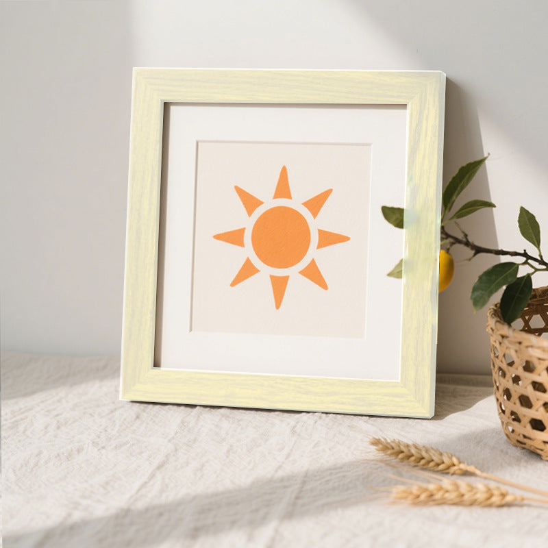 Minimalist Sun-Themed Art Print Frame