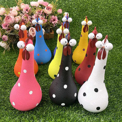 Playful Decorative Chicken Figurine Homeandso
