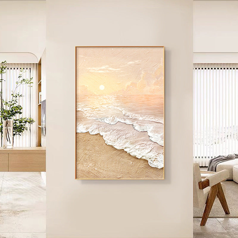 Framed Coastal Beach Landscape Wall Art Homeandso