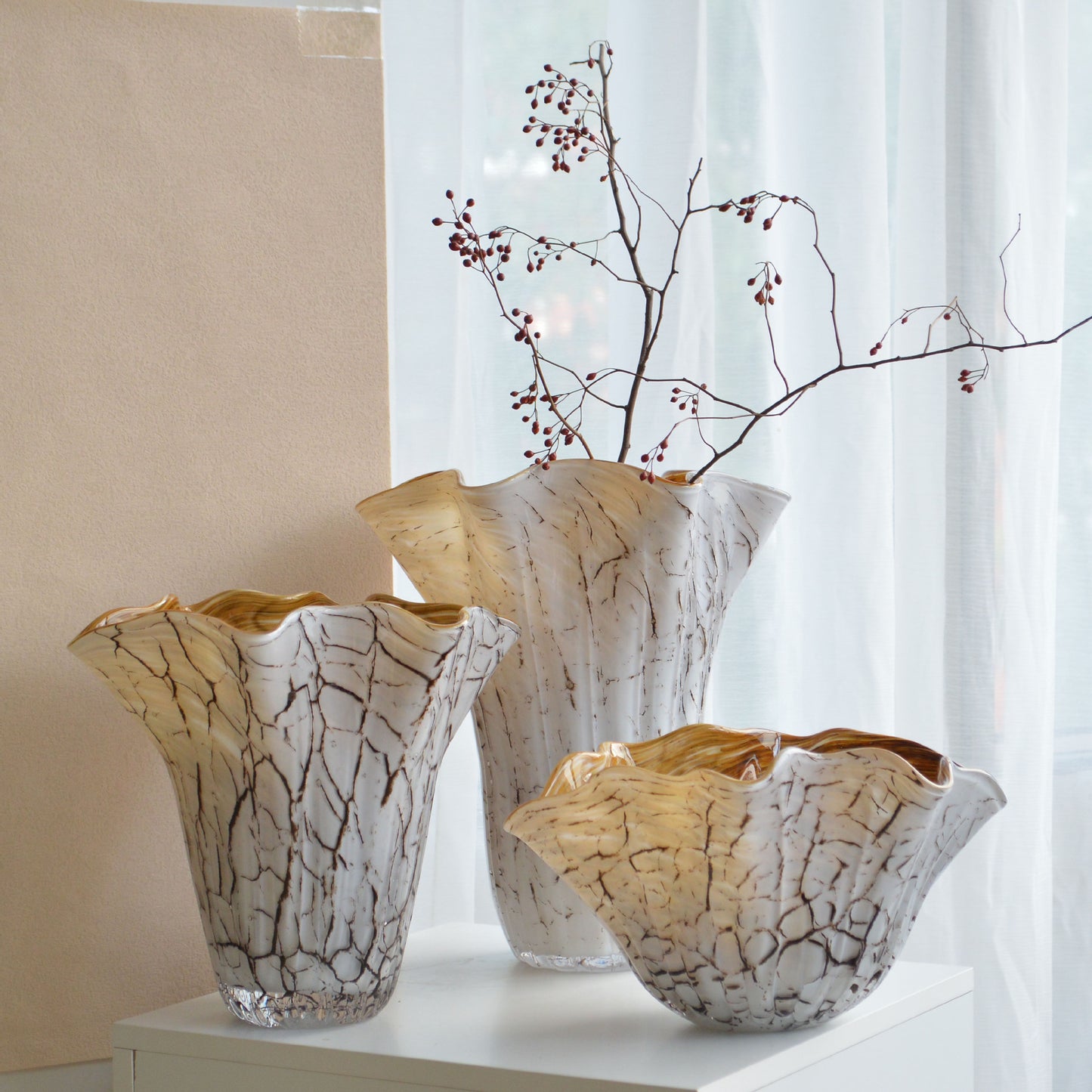 Artistic Decorative Glass Vase Homeandso
