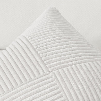 Textured Ribbed Throw Pillow