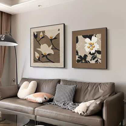 Artistic Butterfly Motif Framed Wall Art Homeandso
