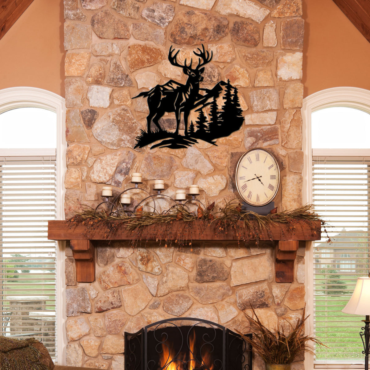 Metal Deer Wall Art Homeandso