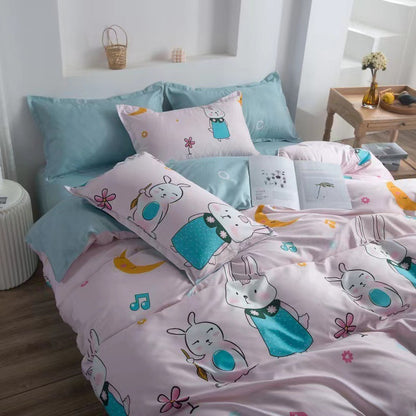 Modern Floral Pattern Duvet Cover Set