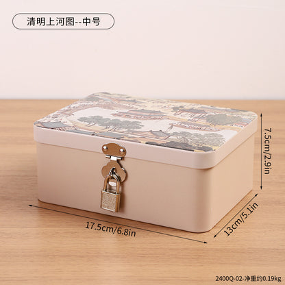 Decorative Lockable Treasure Storage Box Homeandso