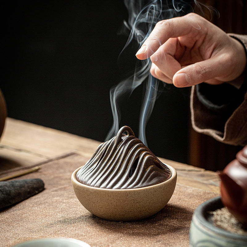 Mountain-Inspired Decorative Incense Holder Homeandso