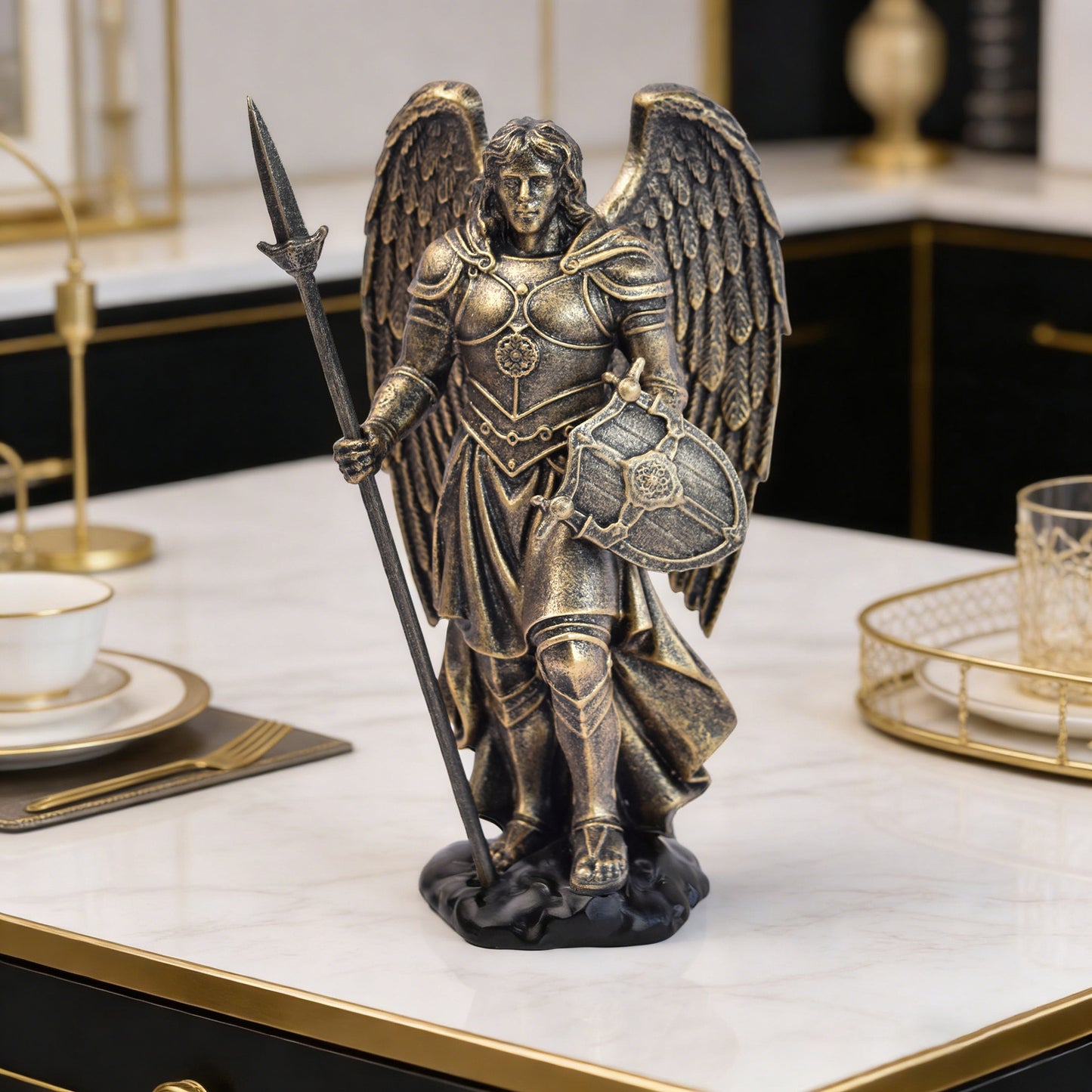 Decorative Roman Warrior Statue Homeandso