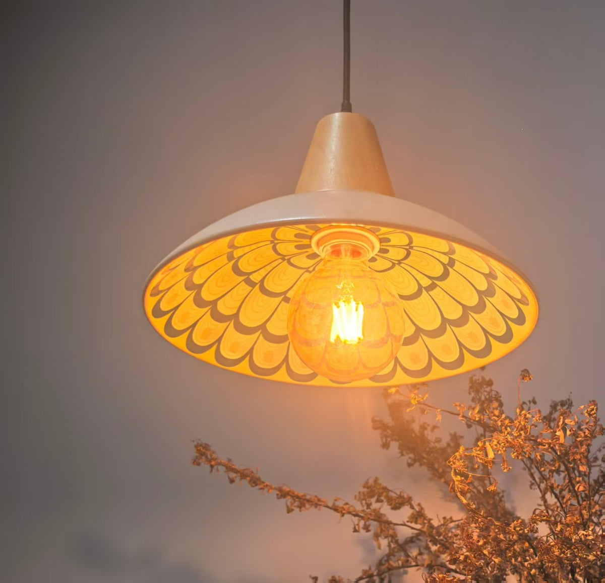 Vintage Circus-Style Pendant Lamp