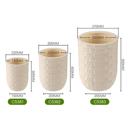 Textured Woven Ceramic Planter Homeandso