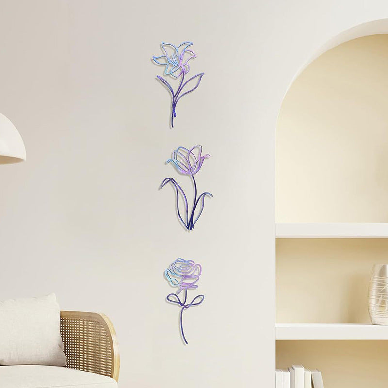 Decorative Wire Flower Wall Art Homeandso