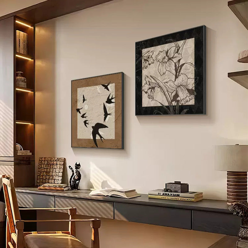 Decorative Floral Framed Artwork Homeandso
