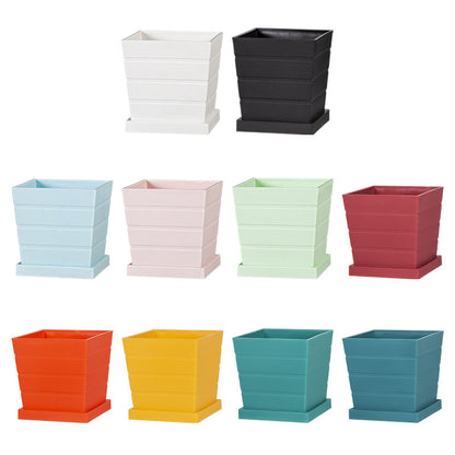 Modern Stackable Plastic Plant Container Homeandso