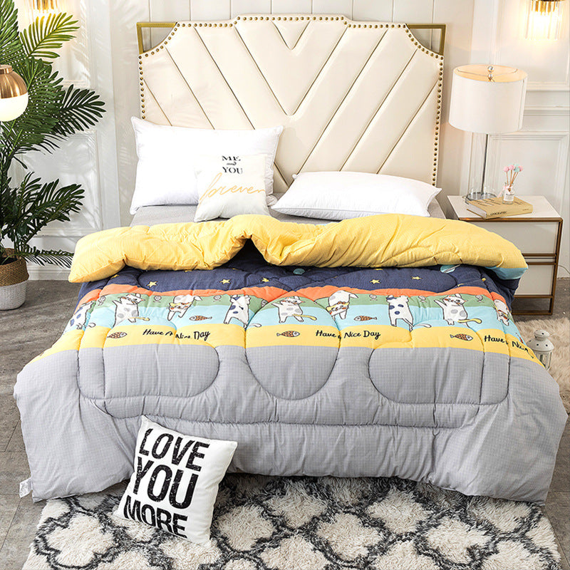Heart-Shaped Pattern Quilted Comforter Homeandso