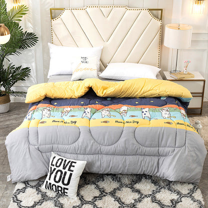 Heart-Shaped Pattern Quilted Comforter Homeandso