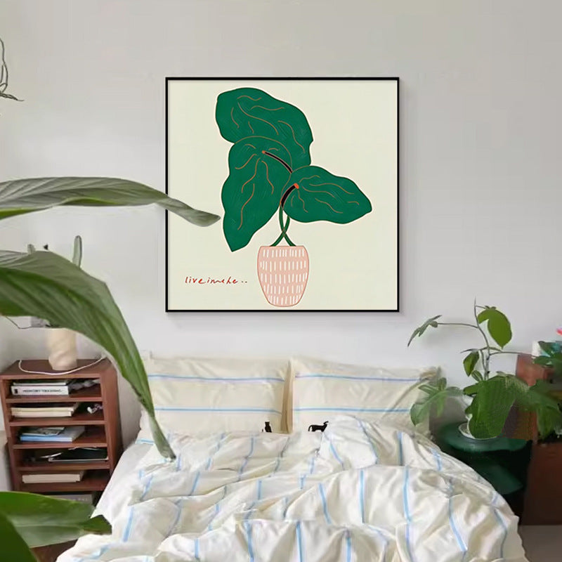 Abstract Plant-Themed Art Print Homeandso