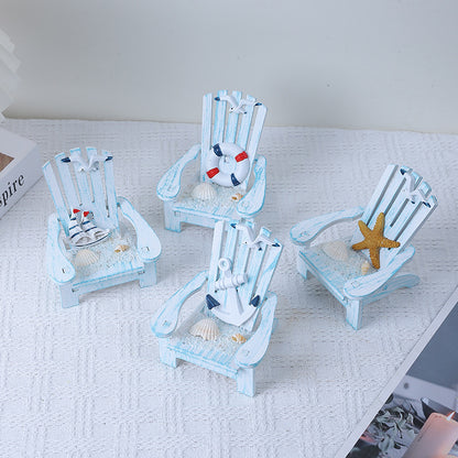 Nautical-Inspired Miniature Adirondack Chair Homeandso