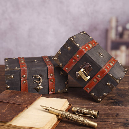 Vintage-Inspired Wooden Keepsake Box Homeandso