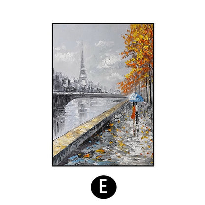 Urban Abstract Cityscape Canvas Artwork Homeandso