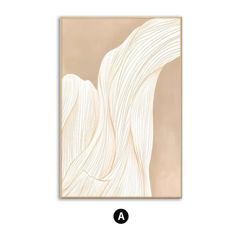 Abstract Wavy Line Framed Wall Art Homeandso