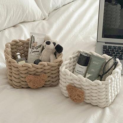 Cozy Decorative Knitted Storage Basket