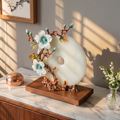 Elegant Floral Decorative Sculpture Homeandso