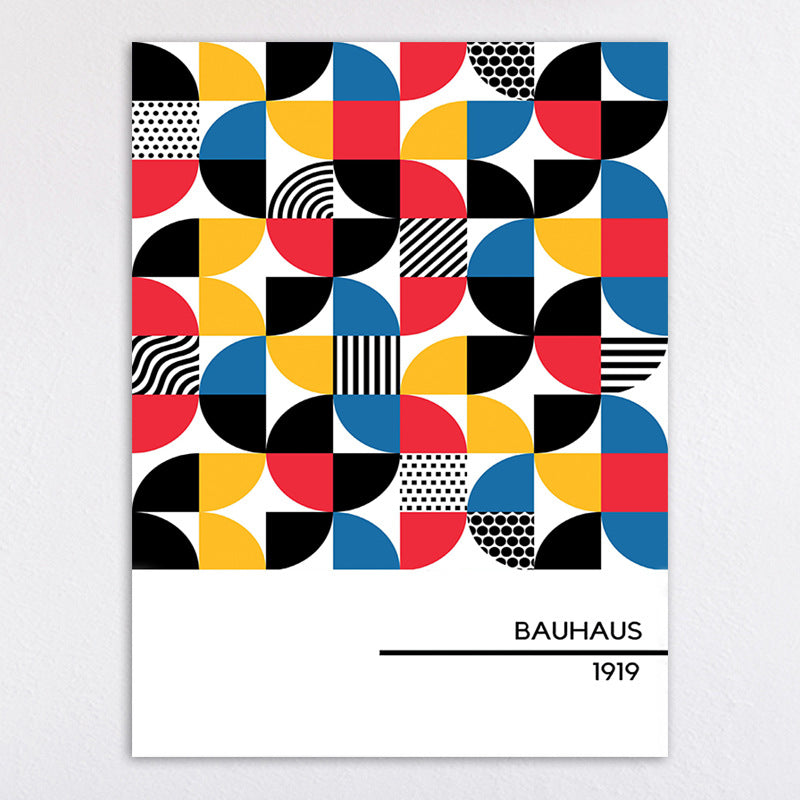 Bauhaus-Inspired Abstract Wall Art Print Homeandso