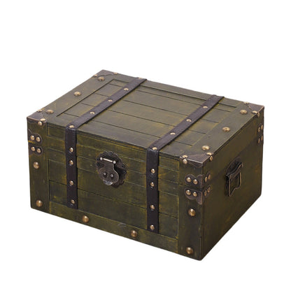 Vintage-Inspired Wooden Treasure Chest Homeandso
