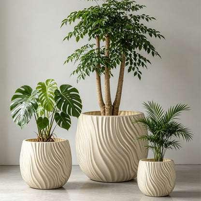 Textured Decorative Ceramic Planter Homeandso
