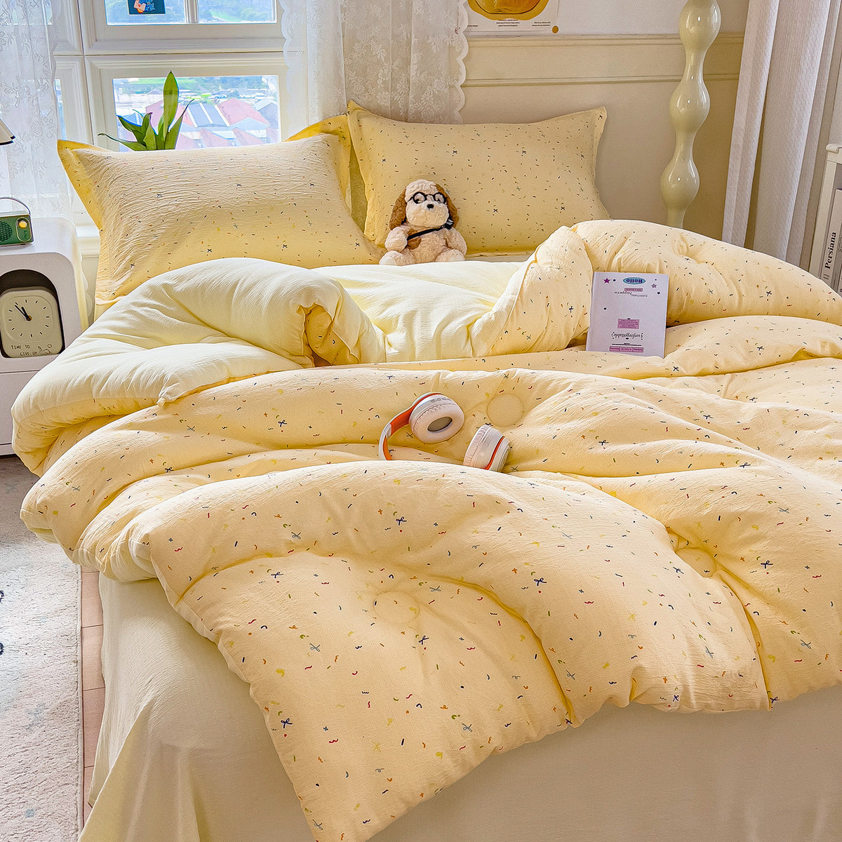 Heart Patterned Quilt Set Homeandso