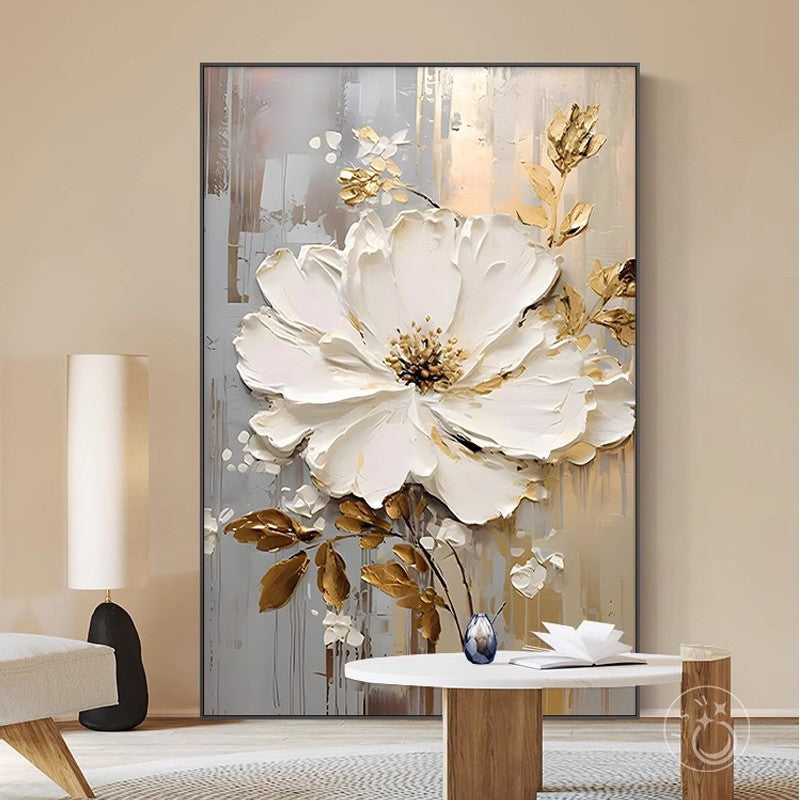 Textured Floral 3D Wall Artwork Homeandso