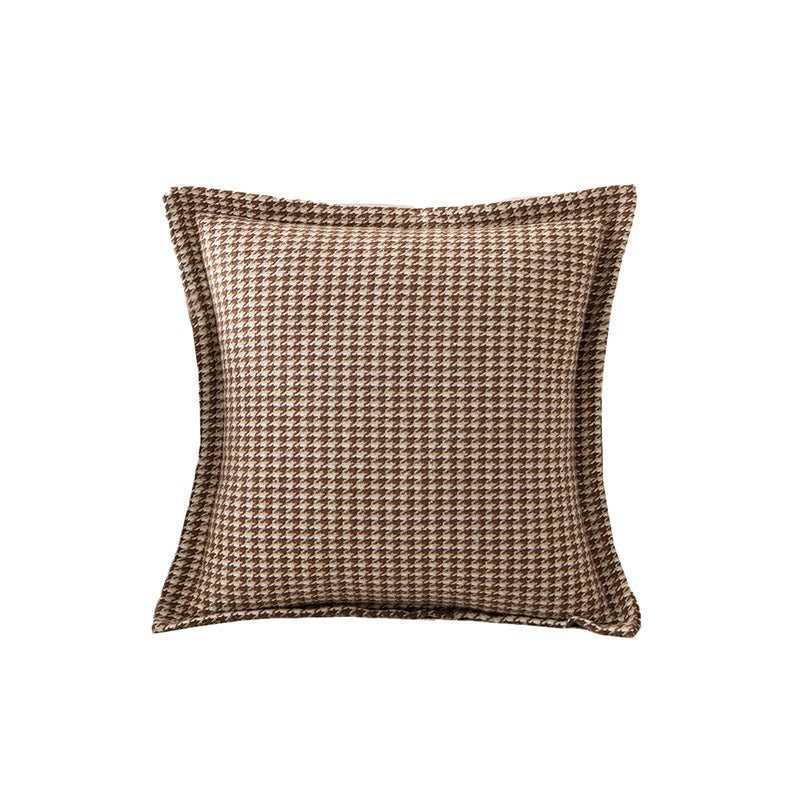 Checkered Pattern Accent Cushion
