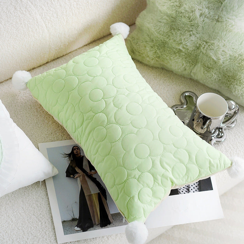 Embroidered Decorative Accent Pillow