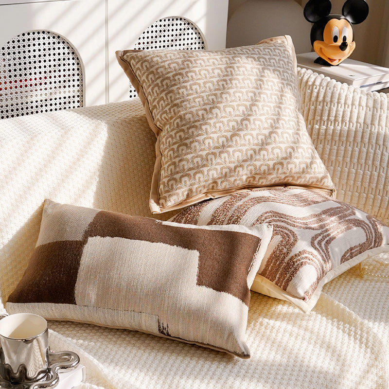 Cozy Textured Decorative Lumbar Pillow