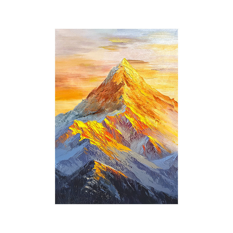 Mountain Range Oil Painting Homeandso