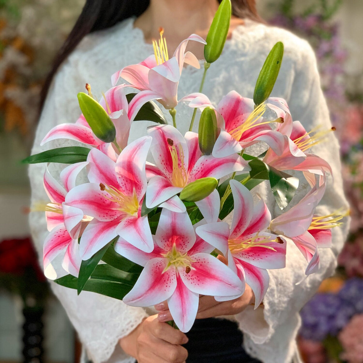 Elegant Artificial Lily Stem