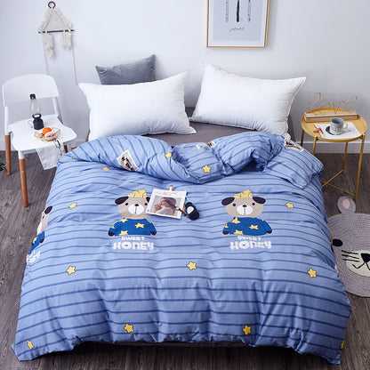 Playful Heart Pattern Duvet Cover Set Homeandso