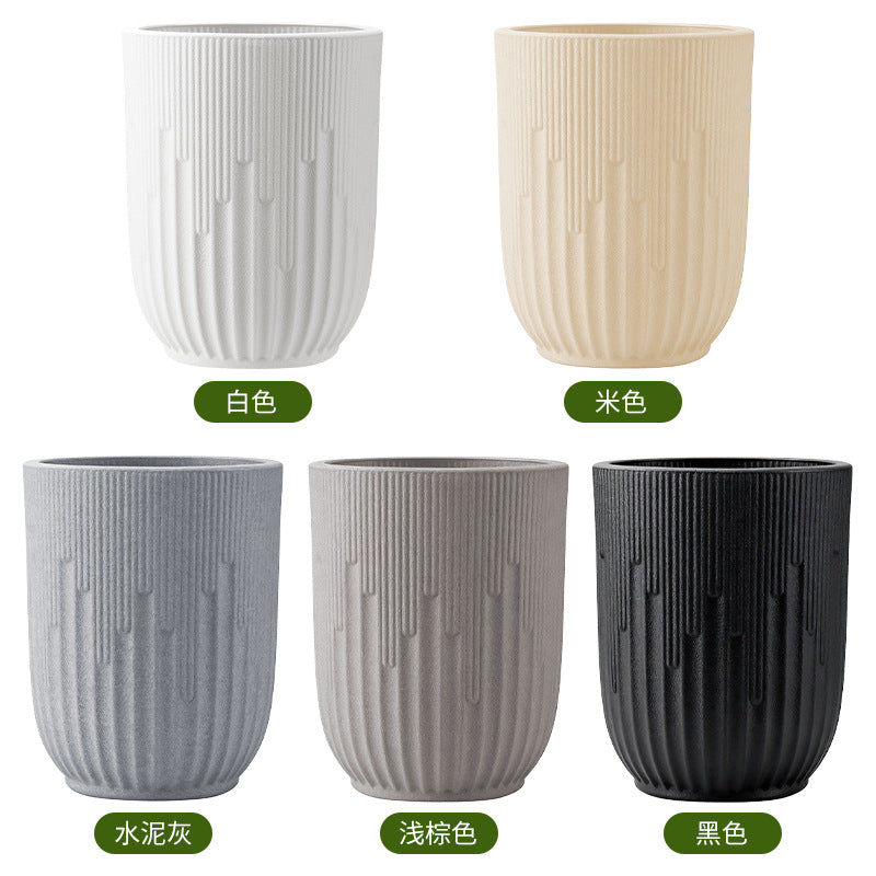 Ribbed Ceramic Planter Homeandso