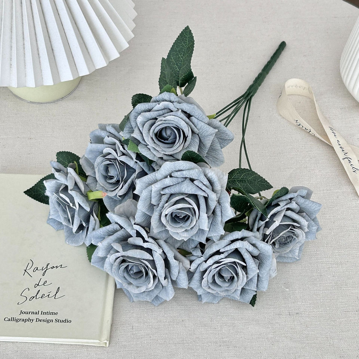 Realistic Faux Floral Rose Bouquet
