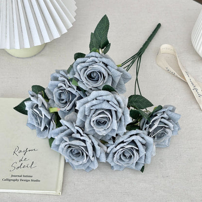 Realistic Faux Floral Rose Bouquet