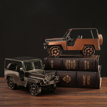 Decorative Metal Jeep Model Homeandso