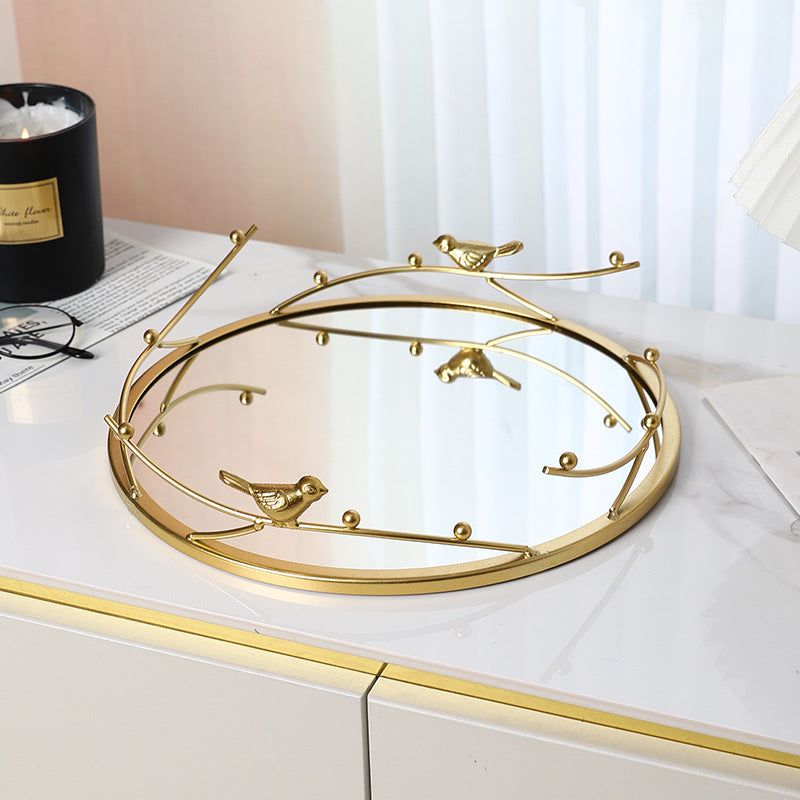 Decorative Mirrored Accent Tray Homeandso