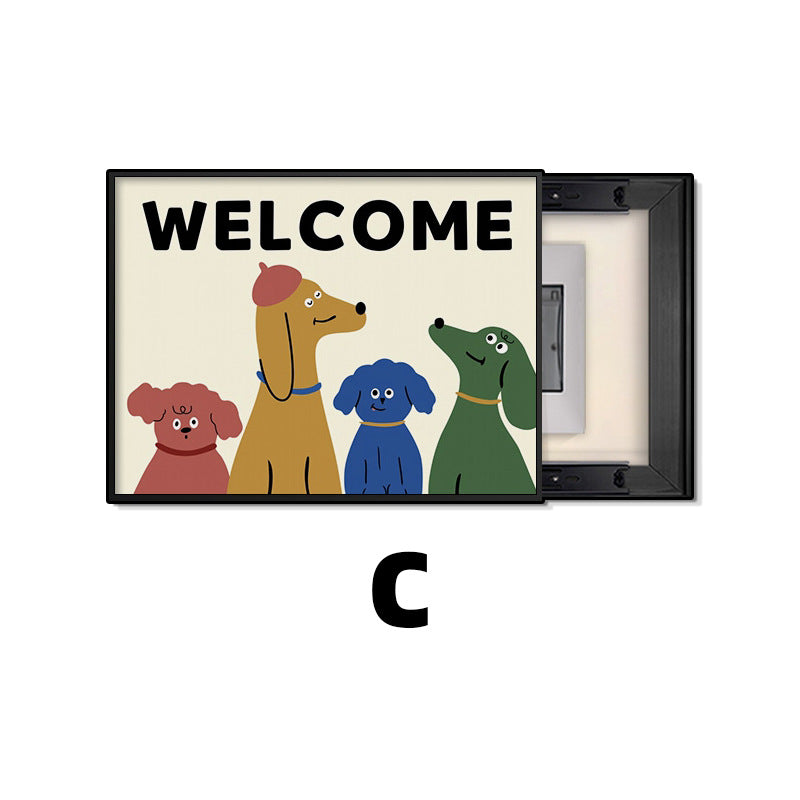 Whimsical Dog-Themed Framed Wall Art Homeandso