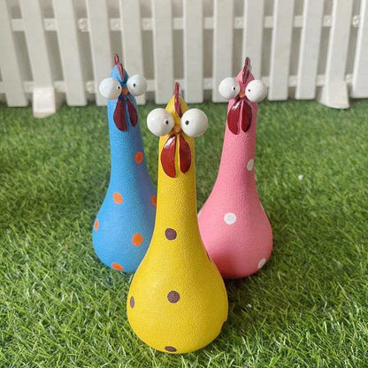 Playful Decorative Chicken Figurine Homeandso
