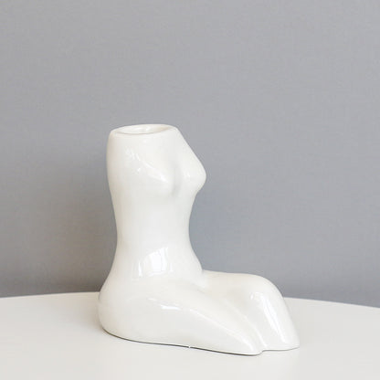 Artistic Body-Shaped Ceramic Vase