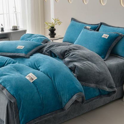 Plush Velvet Comforter Set