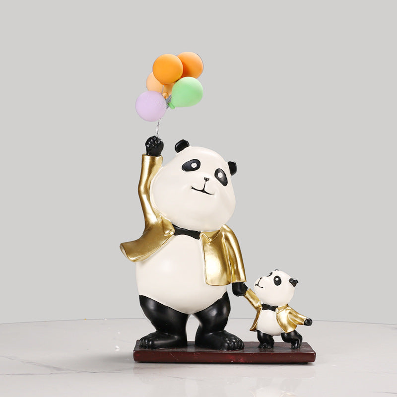 Whimsical Panda Sculpture Homeandso