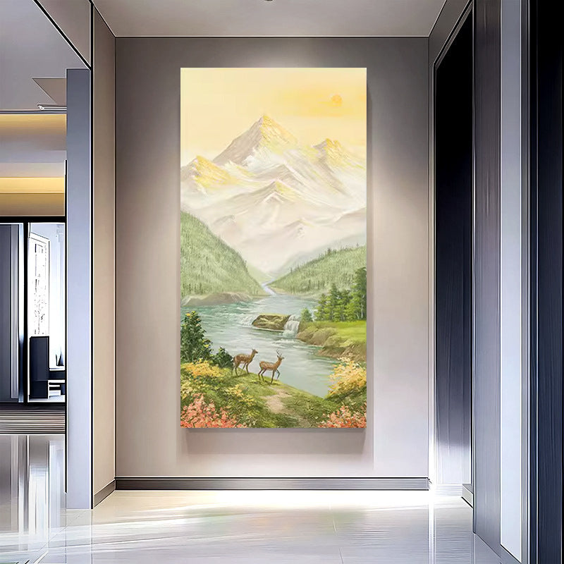Majestic Mountain Landscape Canvas Artwork Homeandso