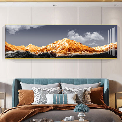 Modern Abstract Mountain Landscape Canvas Art Homeandso