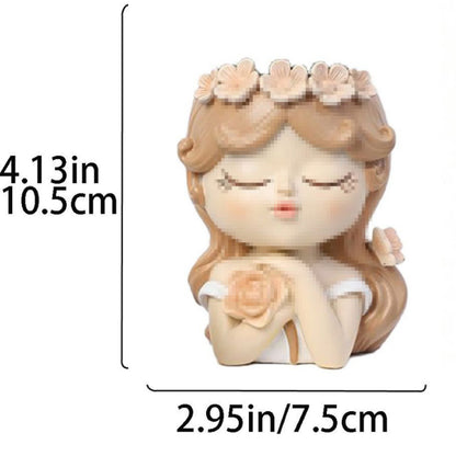 Charming Ceramic Girl Figurine Homeandso