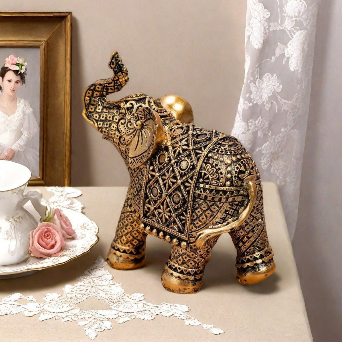 Decorative Elephant Figurine Homeandso